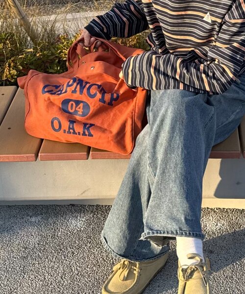 CIAOPANIC TYPY（チャオパニックティピー）の「【UNISEX】撥水機能付きキャンバスショルダーバッグ（ショルダーバッグ・レディース・ベージュ/ネイビー/オレンジ/アイボリー・ONE SIZE）」の20枚目の写真