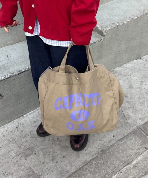 CIAOPANIC TYPY（チャオパニックティピー）の「【UNISEX】撥水キャンバスショルダーバッグ（ショルダーバッグ・レディース・ベージュ/ネイビー/オレンジ/アイボリー・ONE SIZE）」の21枚目の写真