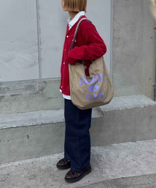 CIAOPANIC TYPY（チャオパニックティピー）の「【UNISEX】撥水キャンバスショルダーバッグ（ショルダーバッグ・レディース・ベージュ/ネイビー/オレンジ/アイボリー・ONE SIZE）」の19枚目の写真