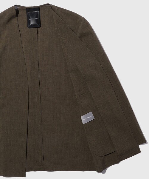 ADAM ET ROPE'（アダムエロペ）の「【COVEROSS/カバロス】ノーカラージャケット×イージースラックス セットアップ / ロングシーズン着用可能（セットアップ・メンズ・カーキ/ブラック/ネイビー・S/M/L）」の12枚目の写真