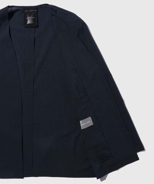 ADAM ET ROPE'（アダムエロペ）の「【COVEROSS/カバロス】ノーカラージャケット×イージースラックス セットアップ / ロングシーズン着用可能（セットアップ・メンズ・カーキ/ブラック/ネイビー・S/M/L）」の13枚目の写真