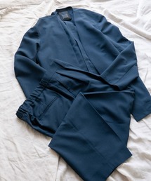 ADAM ET ROPE'（アダムエロペ）の「【COVEROSS カバロス】ノーカラージャケット×イージースラックス セットアップ   ロングシーズン着用可能（セットアップ）」