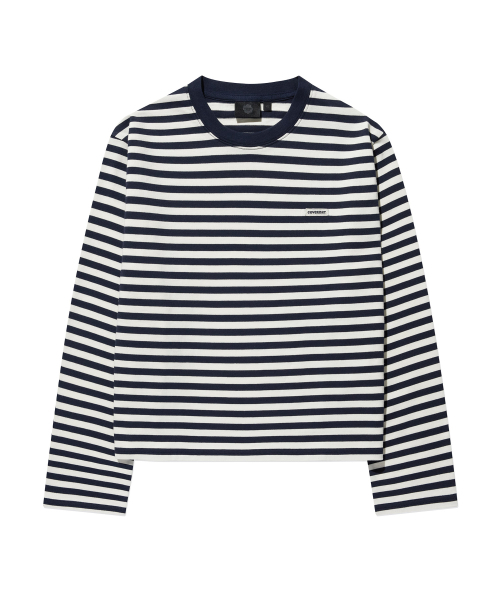COVERNAT WOMAN(カバーナットウーマン)の「ウィメンズストライプロングスリーブネイビー(Tシャツ/カットソー・レディース・その他・WS/WM)」の2枚目の写真