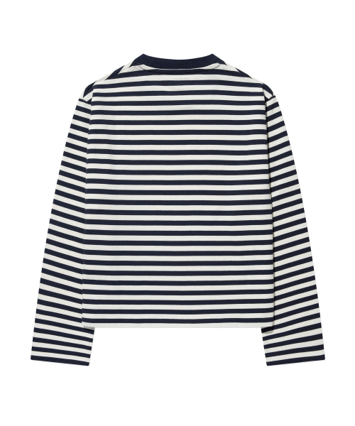COVERNAT WOMAN(カバーナットウーマン)の「ウィメンズストライプロングスリーブネイビー(Tシャツ/カットソー・レディース・その他・WS/WM)」の3枚目の写真