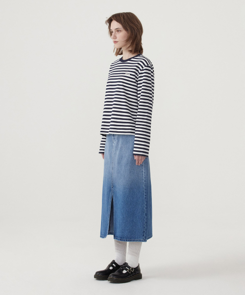 COVERNAT WOMAN(カバーナットウーマン)の「ウィメンズストライプロングスリーブネイビー(Tシャツ/カットソー・レディース・その他・WS/WM)」の5枚目の写真