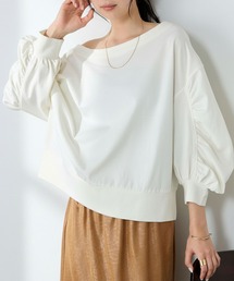 【forksy.】2WAY ワンショルダー ボリュームスリーブTシャツ / 接触冷感・UVカット