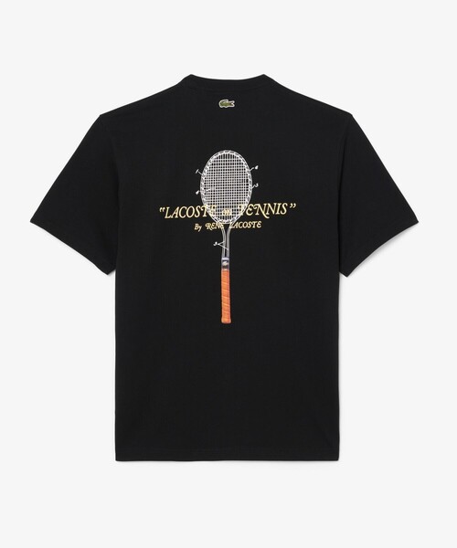 LACOSTE(ラコステ)の「ルネ・ラコステ シグネチャー刺繍ロゴ&ラケットバックプリント半袖Tシャツ(Tシャツ/カットソー・メンズ・ホワイト/ブラック・5/4/2/3)」の13枚目の写真