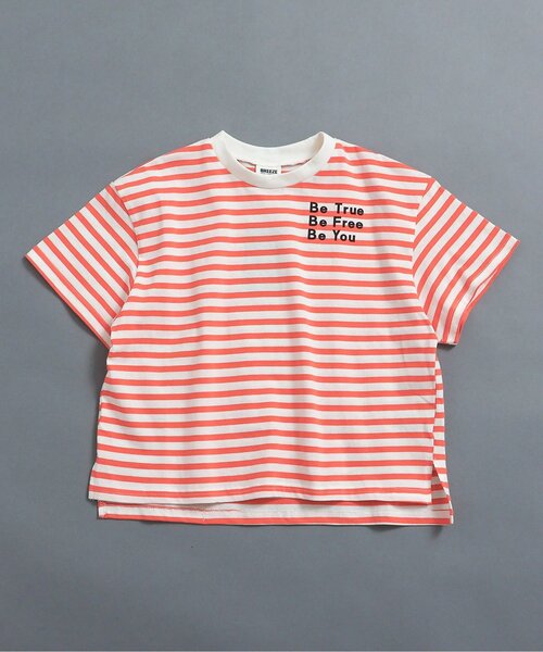 BREEZE（ブリーズ）の「【WEB限定】ビッグシルエットネオン半袖Tシャツ（Tシャツ/カットソー・キッズ・オレンジ/グリーン/ピンク/ライム/ブラック/ターコイズブルー・100/110/120/130/140/150）」の6枚目の写真