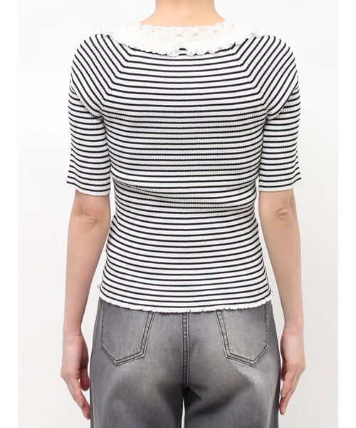 LAGUNAMOON(ラグナムーン)の「リブフリルハーフスリーブカーデニットプルオーバー(ニット/セーター・レディース・チャコールグレー/イエロー/その他1・FREE)」の19枚目の写真