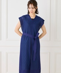 ef-de Black（エフデブラック）の「シアーアーガイル サックワンピース（ドレス）」