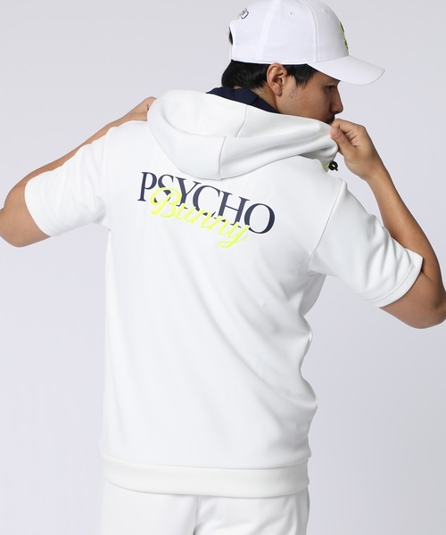 Psycho Bunny（サイコバニー）の「[GOLF]コントラストシグネチャーロゴ 半袖パーカ（パーカー・メンズ・ネイビー/ホワイト・X-LARGE/LARGE/MEDIUM）」の7枚目の写真