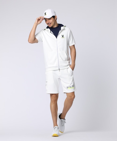 Psycho Bunny（サイコバニー）の「[GOLF]コントラストシグネチャーロゴ 半袖パーカ（パーカー・メンズ・ネイビー/ホワイト・X-LARGE/LARGE/MEDIUM）」の8枚目の写真