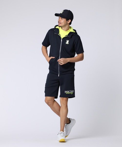 Psycho Bunny（サイコバニー）の「[GOLF]コントラストシグネチャーロゴ 半袖パーカ（パーカー・メンズ・ネイビー/ホワイト・X-LARGE/LARGE/MEDIUM）」の13枚目の写真