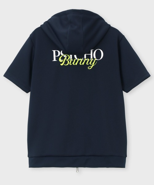 Psycho Bunny（サイコバニー）の「[GOLF]コントラストシグネチャーロゴ 半袖パーカ（パーカー・メンズ・ネイビー/ホワイト・X-LARGE/LARGE/MEDIUM）」の15枚目の写真