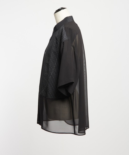 gomme（ゴム）の「チューリップシャツ（シャツ/ブラウス・レディース・ブラック・MEDIUM）」の9枚目の写真