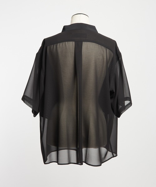 gomme（ゴム）の「チューリップシャツ（シャツ/ブラウス・レディース・ブラック・MEDIUM）」の10枚目の写真