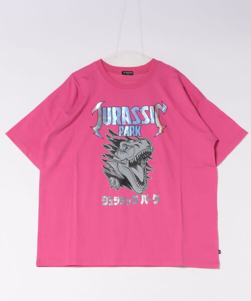 BABYDOLL(ベビードール)の「親子お揃い ジュラシック・パーク ロックTシャツ 1492A(Tシャツ/カットソー・メンズ・ブラック/フューシャピンク・ユニセックスXL/ユニセックスL/ユニセックスM)」の4枚目の写真