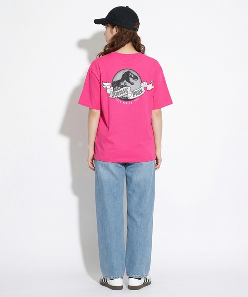 BABYDOLL(ベビードール)の「親子お揃い ジュラシック・パーク ロックTシャツ 1492A(Tシャツ/カットソー・メンズ・ブラック/フューシャピンク・ユニセックスXL/ユニセックスL/ユニセックスM)」の6枚目の写真