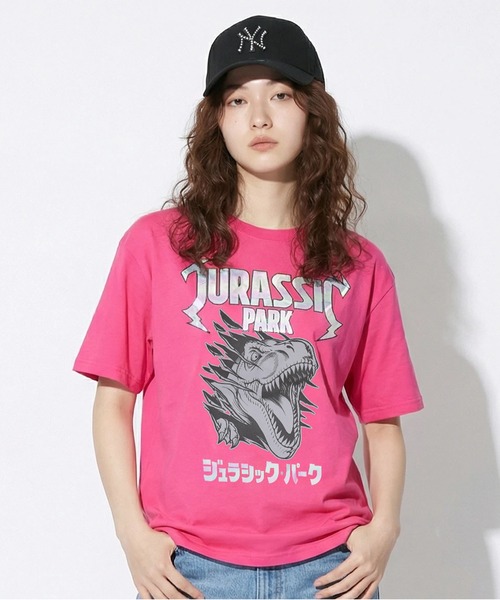 BABYDOLL(ベビードール)の「親子お揃い ジュラシック・パーク ロックTシャツ 1492A(Tシャツ/カットソー・メンズ・ブラック/フューシャピンク・ユニセックスXL/ユニセックスL/ユニセックスM)」の7枚目の写真