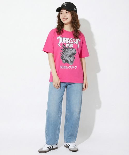 BABYDOLL(ベビードール)の「親子お揃い ジュラシック・パーク ロックTシャツ 1492A(Tシャツ/カットソー・メンズ・ブラック/フューシャピンク・ユニセックスXL/ユニセックスL/ユニセックスM)」の8枚目の写真