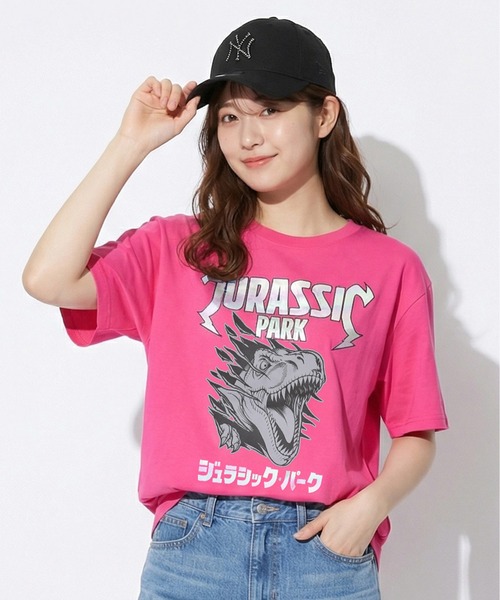 BABYDOLL(ベビードール)の「親子お揃い ジュラシック・パーク ロックTシャツ 1492A(Tシャツ/カットソー・メンズ・ブラック/フューシャピンク・ユニセックスXL/ユニセックスL/ユニセックスM)」の9枚目の写真
