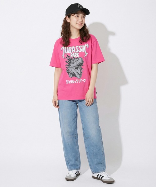 BABYDOLL(ベビードール)の「親子お揃い ジュラシック・パーク ロックTシャツ 1492A(Tシャツ/カットソー・メンズ・ブラック/フューシャピンク・ユニセックスXL/ユニセックスL/ユニセックスM)」の10枚目の写真
