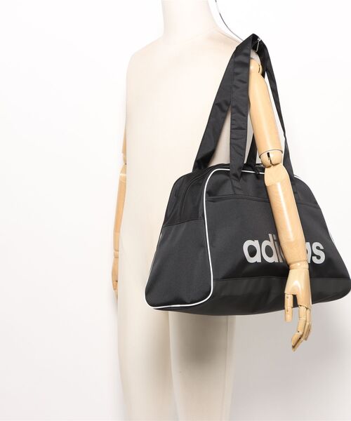 adidas(アディダス)の「《adidas》ウィメンズリニアESSボーリングバッ(ボストンバッグ・メンズ・ベージュ系その他/ブラック×シルバー・フリー)」の6枚目の写真