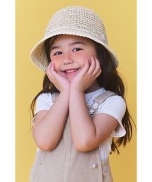 WHITE SANDS（ホワイトサンズ）の「[WHITESANDS KIDS] ペーパーリボン クロシェハット（ハット）」