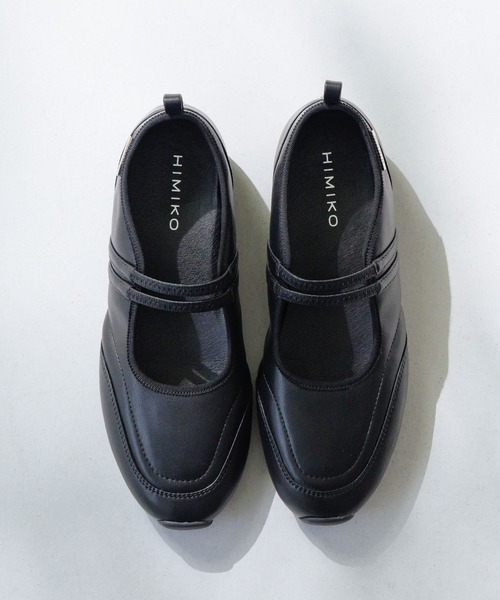 HIMIKO(ヒミコ)の「【HIMIKO】【ZOZOTOWN限定アイテム】フラットメリージェーンスニーカー/ 660102(バレエシューズ・レディース・ブラック・22.0cm/22.5cm/23.0cm/23.5cm/24.0cm/24.5cm/25.0cm/25.5cm)」の2枚目の写真