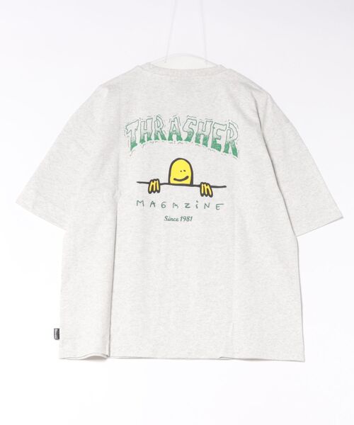 THRASHER（スラッシャー）の「Mark Gonzales S/S T-SHIRTS/THRASHER スラッシャー 半袖Tシャツ ワンポイントプリント バックプリント ストリート スケーターユニセックス（Tシャツ/カットソー・メンズ・ブラック/アッシュグレー/ミント/ホワイト・LARGE/MEDIUM/X-LARGE）」の5枚目の写真