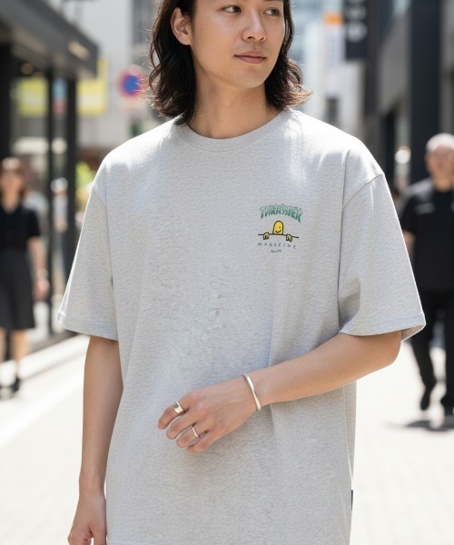 THRASHER（スラッシャー）の「Mark Gonzales S/S T-SHIRTS/THRASHER スラッシャー 半袖Tシャツ ワンポイントプリント バックプリント ストリート スケーターユニセックス（Tシャツ/カットソー・メンズ・ブラック/アッシュグレー/ミント/ホワイト・LARGE/MEDIUM/X-LARGE）」の3枚目の写真