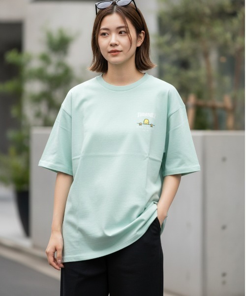 THRASHER（スラッシャー）の「Mark Gonzales S/S T-SHIRTS/THRASHER スラッシャー 半袖Tシャツ ワンポイントプリント バックプリント ストリート スケーターユニセックス（Tシャツ/カットソー・メンズ・ブラック/アッシュグレー/ミント/ホワイト・LARGE/MEDIUM/X-LARGE）」の4枚目の写真