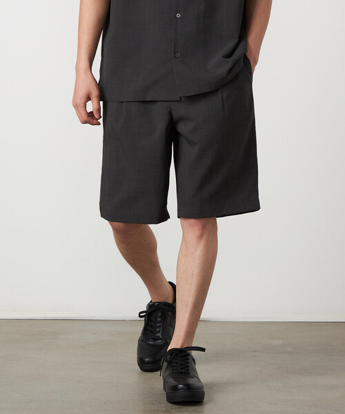 COMME CA ISM(コムサイズム)の「【吸水速乾】リネンライクポリエステル ショートパンツ(その他パンツ・メンズ・カーキ/ブラック/ネイビー・LARGE/MEDIUM)」の2枚目の写真