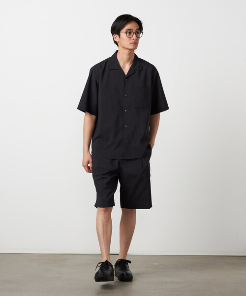 COMME CA ISM(コムサイズム)の「【吸水速乾】リネンライクポリエステル ショートパンツ(その他パンツ・メンズ・カーキ/ブラック/ネイビー・LARGE/MEDIUM)」の4枚目の写真