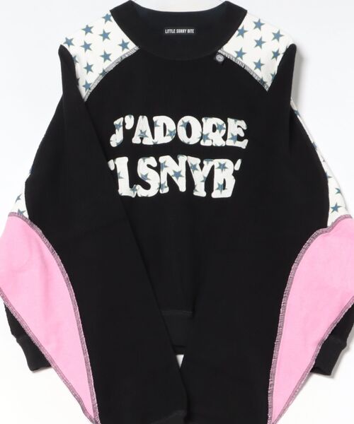Little sunny bite(リトルサニーバイト)の「littlesunnybite/リトルサニーバイト/sweat top(スウェット・レディース・グレー/ブラック/グレー系その他3・M/S)」の13枚目の写真