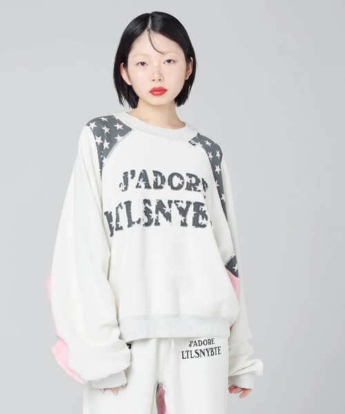 Little sunny bite(リトルサニーバイト)の「littlesunnybite/リトルサニーバイト/sweat top(スウェット・レディース・グレー/ブラック/グレー系その他3・M/S)」の3枚目の写真