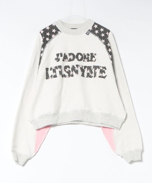 Little sunny bite(リトルサニーバイト)の「littlesunnybite/リトルサニーバイト/sweat top(スウェット・レディース・グレー/ブラック/グレー系その他3・M/S)」の14枚目の写真