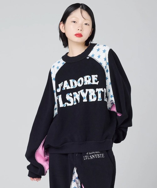 Little sunny bite(リトルサニーバイト)の「littlesunnybite/リトルサニーバイト/sweat top(スウェット・レディース・グレー/ブラック/グレー系その他3・M/S)」の4枚目の写真