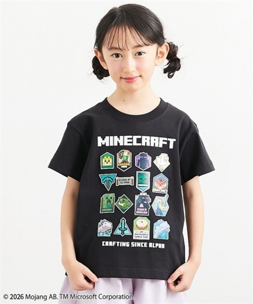 QUNTSTYLE(キュントスタイル)の「【MINECRAFT】半袖プリントTシャツ(Tシャツ/カットソー・キッズ・ホワイト系1/ホワイト系2/ブラック系5/ブラック系2/グレー系/ブラック系4/ホワイト系3/ブルー系/オートミール/ブラック系1/グリーン系/ブラック系3・110/120/130/140/150/160)」の4枚目の写真