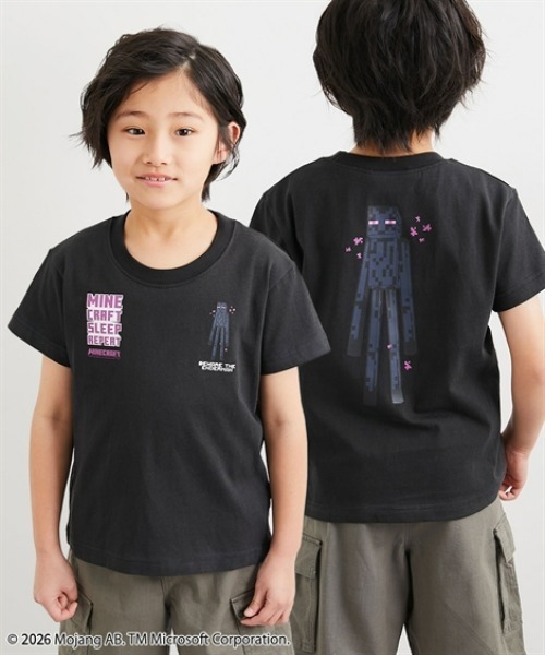 QUNTSTYLE(キュントスタイル)の「【MINECRAFT】半袖プリントTシャツ(Tシャツ/カットソー・キッズ・ホワイト系1/ホワイト系2/ブラック系5/ブラック系2/グレー系/ブラック系4/ホワイト系3/ブルー系/オートミール/ブラック系1/グリーン系/ブラック系3・110/120/130/140/150/160)」の5枚目の写真