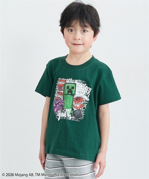 QUNTSTYLE(キュントスタイル)の「【MINECRAFT】半袖プリントTシャツ(Tシャツ/カットソー・キッズ・ホワイト系1/ホワイト系2/ブラック系5/ブラック系2/グレー系/ブラック系4/ホワイト系3/ブルー系/オートミール/ブラック系1/グリーン系/ブラック系3・110/120/130/140/150/160)」の11枚目の写真