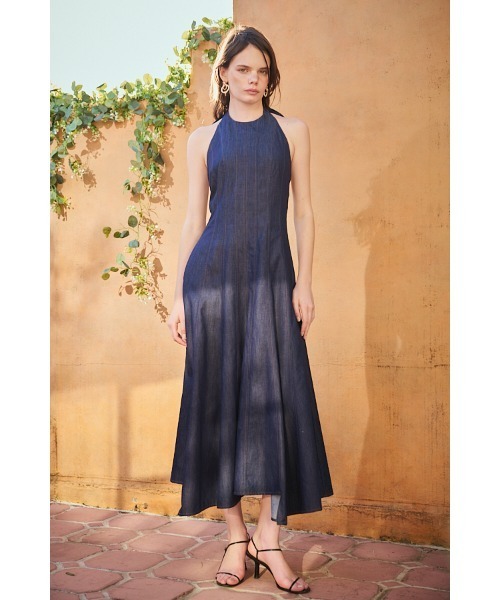 Estella.K（エステラケー）の「Anita Denim Dress レーヨンデニムイレギュラーヘムドレス（ワンピース・レディース・インディゴブルー/ブルー・FREE）」の11枚目の写真