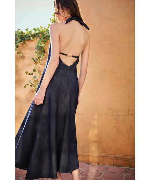 Estella.K（エステラケー）の「Anita Denim Dress レーヨンデニムイレギュラーヘムドレス（ワンピース・レディース・インディゴブルー/ブルー・FREE）」の10枚目の写真