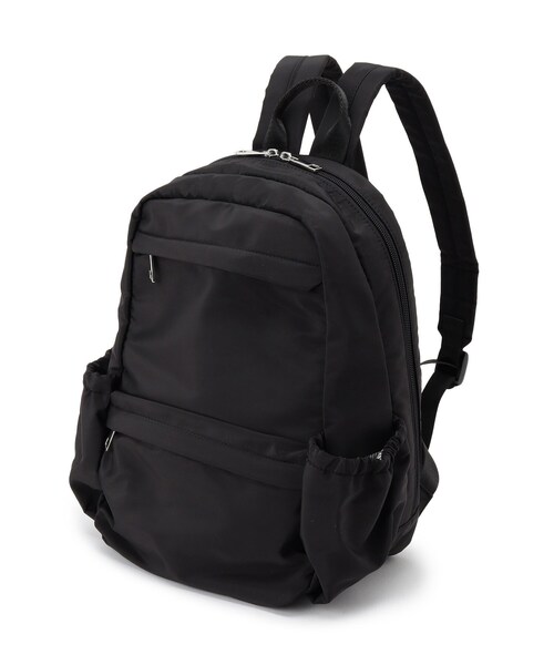 ITS'DEMO（イッツデモ）の「【6ポケット】裏地ストライプリュック（バックパック/リュック・レディース・ナチュラル/チャコールグレー/ブラック・00）」の11枚目の写真