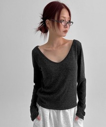 [MADE] シエロワイドVネック長袖Tシャツ