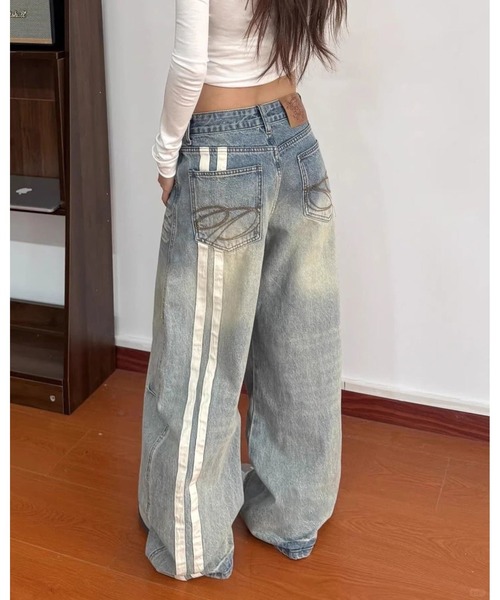 inst.ALL(インストール)の「バックラインデザインデニムワイドパンツ(デニムパンツ・レディース・ブルー・S/M/L)」の18枚目の写真