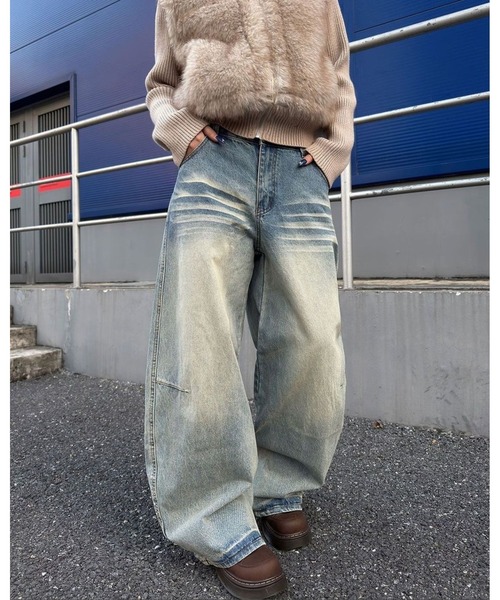 inst.ALL(インストール)の「バックラインデザインデニムワイドパンツ(デニムパンツ・レディース・ブルー・S/M/L)」の19枚目の写真