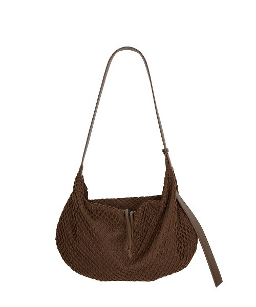 Ameri（アメリ）の「MEDI MESH ROUND SHOULDER BAG（ショルダーバッグ・レディース・ブラウン/アイボリー/ブラック・FREE）」の9枚目の写真