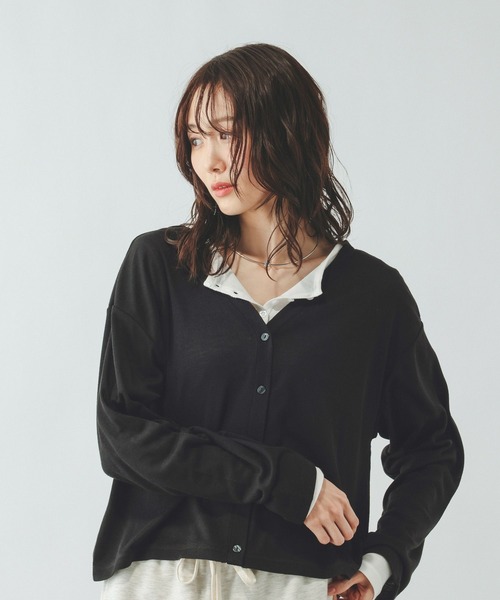 GLOBAL WORK(グローバルワーク)の「UVカットカーデ/636776(カーディガン/ボレロ・レディース・ダークブラウン/ライトグレー/ブラック/ベージュ/オレンジ系その他2・REGULAR/SHORT)」の14枚目の写真