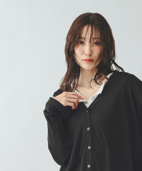 GLOBAL WORK(グローバルワーク)の「UVカットカーデ/636776(カーディガン/ボレロ・レディース・ダークブラウン/ライトグレー/ブラック/ベージュ/オレンジ系その他2・REGULAR/SHORT)」の15枚目の写真